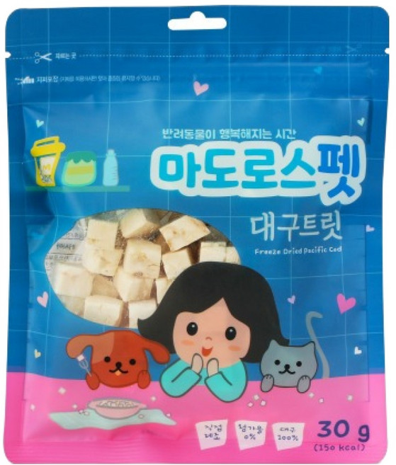 마도로스펫 반려동물 트릿, 대구, 30g, 1개