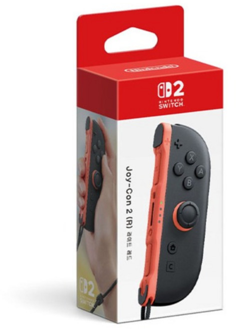 닌텐도 스위치2 조이콘2 R, 라이트레드, 1개, BEE-014