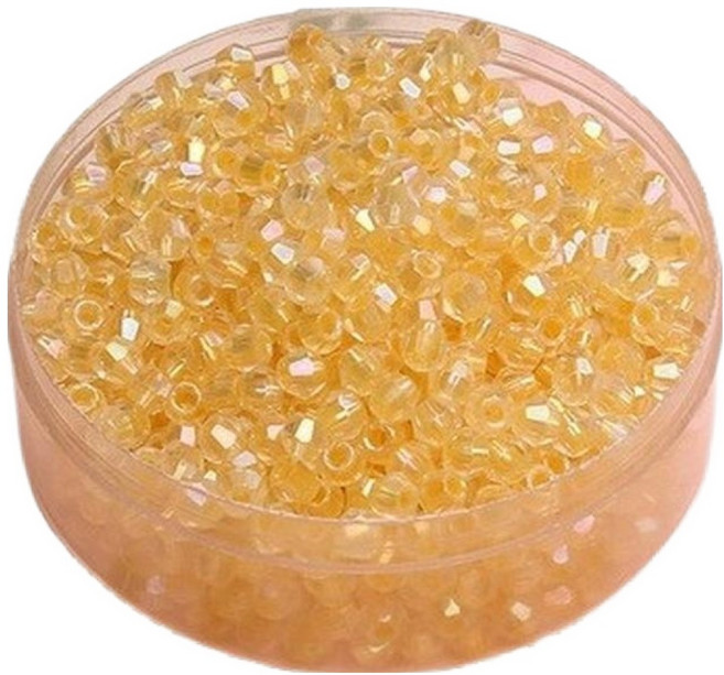 문구담 DIY 비즈 공예 팔찌 키링 만들기 부자재 재료 800p 세트, 노란색, 1세트