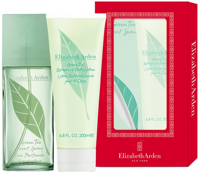 엘리자베스아덴 그린티 향수 100ml + 바디로션 200ml 세트, 1세트