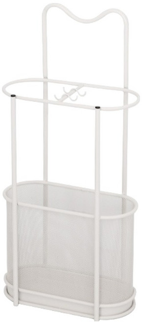 HICKIES 現代鋼質網格立式設計雨傘架 R03, 白色, 1個