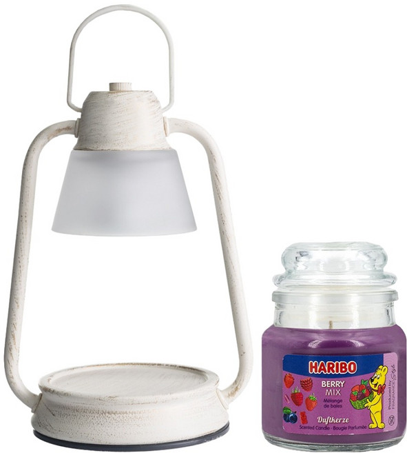 하리보캔들 스몰자 + 비콘 캔들워머 미니 세트, 베리믹스, 샴페인(캔들워머)