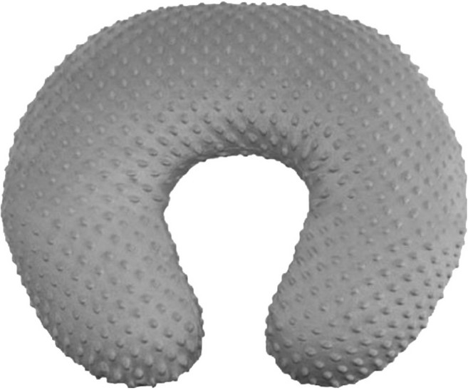 AHOYE 舒柔安撫豆絨護腰 孕婦枕/嬰兒靠枕/支撐枕/月亮枕 灰色 舒適透氣