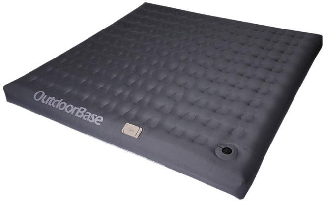 Outdoor Base 歡樂時光電動充氣床墊 KING, 灰色