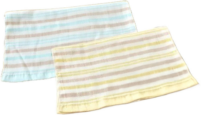 SHING LONG TEXTILE 台灣興隆毛巾 麥克紗布童巾, 多色, 2條