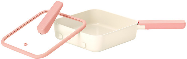 NEOFLAM 台灣原廠公司貨 Peach Pearl蜜桃珀爾系列 電磁爐適用 Pippi平底鍋, 21cm, 1個