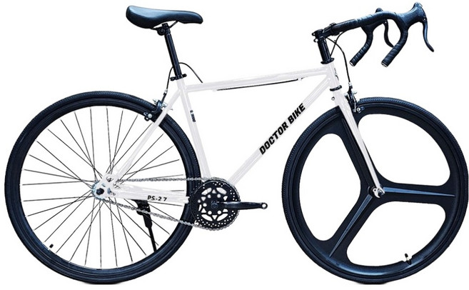 닥터바이크 700C 28C 입문용 픽시자전거 PS-27-1, 화이트, 1개, 160cm