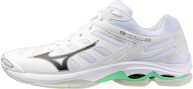 Mizuno 美津濃 WAVE VOLTAGE 2 排球鞋 V1GA246016 白/黑/綠 27cm