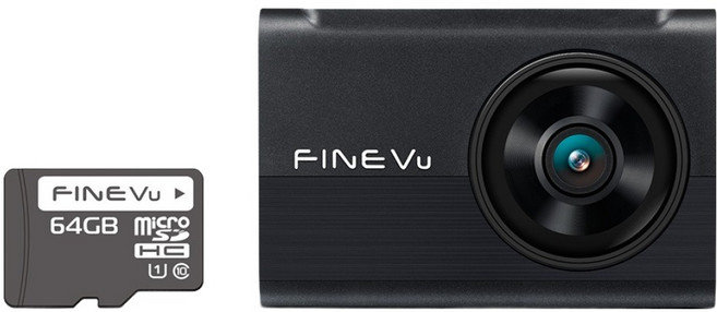 9위 - 파인뷰 전후방 FHD HD 2채널 블랙박스 X6 POWER, 64GB, 후방 카메라 + 거치대 + Micro