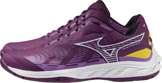 Mizuno 美津濃 WAVE FANG EL 2 羽球鞋 71GA242303 紫色 男女通用