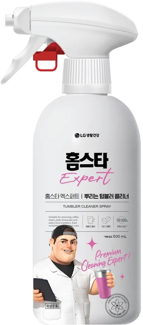 홈스타 엑스퍼트 뿌리는 텀블러 클리너 주방세제 프레쉬애플향, 500ml, 1개 - 쿠팡