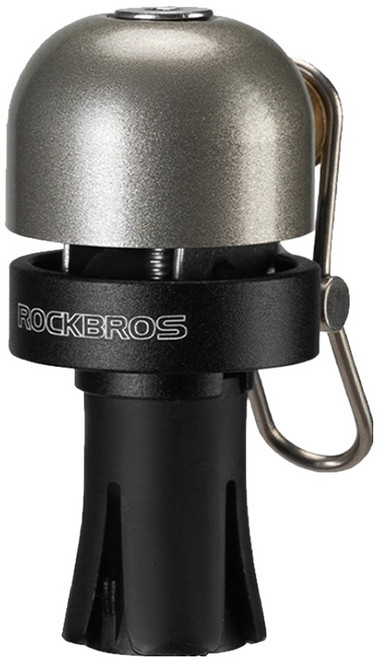 락브로스 드롭바 바엔드캡 클래식 자전거벨 BB2502, 실버, 1개