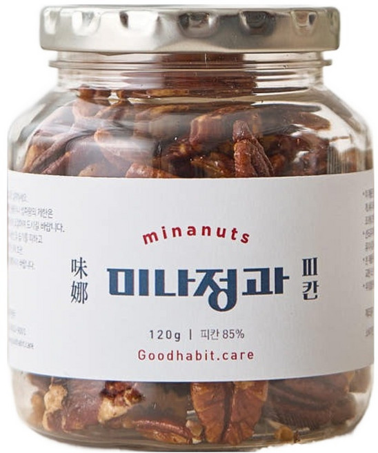 착한습관 미나정과 피칸, 120g, 1개