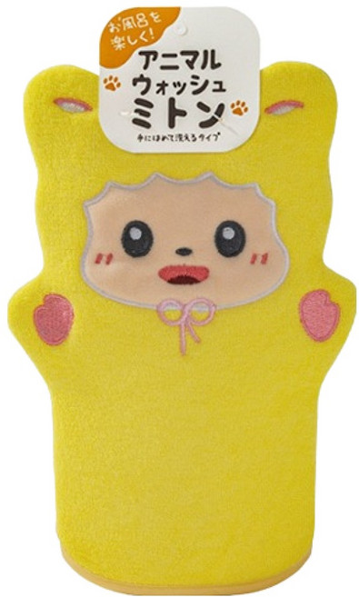 조이멀티 아동용 개굴베이비 소프트 목욕장갑, 옐로우베이비, 1개