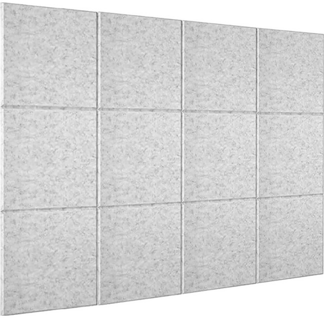 EVER HOUSE 降噪 隔音 吸音 自黏式隔音板, 12個, 淺灰色