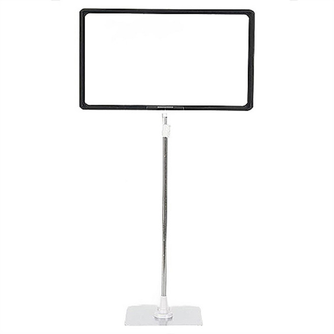 디피고 탁상용 배너 거치대 테이블 미니 pop 스탠드 안내판 A3, 실버, 1개