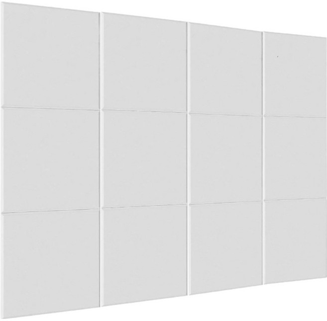 에버하우스 소음 감소 차음 흡음 접착형 시트 방음재, 화이트, 12개