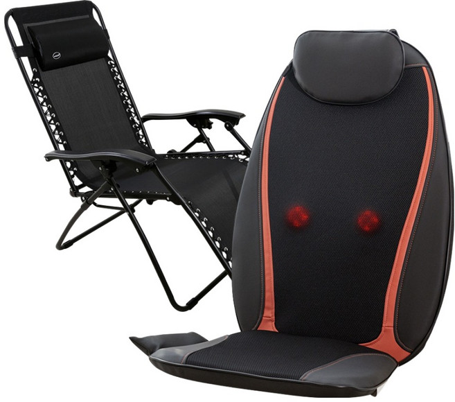 제스파 뉴맥스 센세이션 의자형 등 허리 마사지기 ZP894 + 안락의자 ZP798 세트, 혼합색상