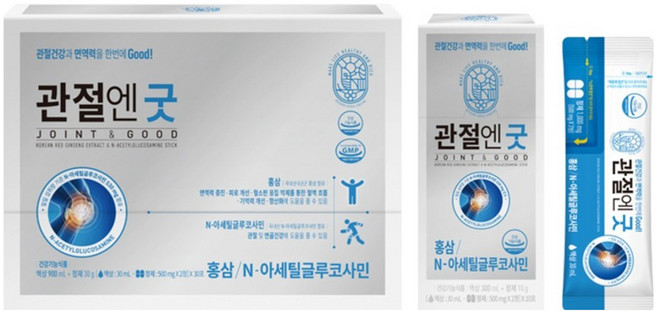 DAEDONG KOREA GINSENG 紅蔘濃縮飲+N-乙醯葡萄糖胺保健錠 30包入