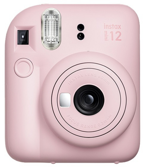 FUJIFILM 富士 instax mini12 拍立得相機 櫻花粉 + mini底片 100張 + 透明保護殼 + 馬卡龍雙層相簿 隨機出貨 + Logo收納袋 隨機出貨 套組, 1套, 單一商品