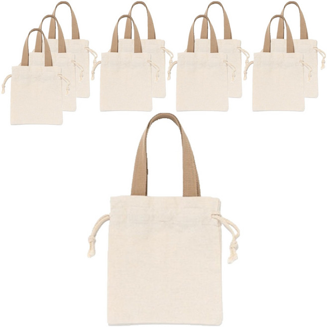 민화샵 스트랩 에코백 만들기 미니 복조리백, 혼합색상, 10개