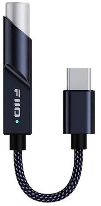 FIIO 飛傲 隨身型解碼耳機轉換器/音源轉換器 TypeC 款, KA11, 午夜黑, 1個