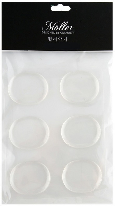 뮐러악기 드럼 뮤트젤 댐퍼 6p, 투명, 1개