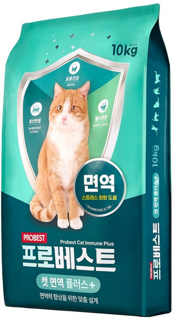 프로베스트 전연령 고양이 면역 플러스 사료, 곡물, 10kg, 1개