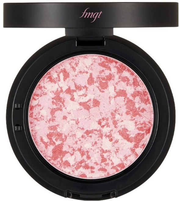 THE FACE SHOP 菲詩小舖 fmgt 台灣公司貨 大理石腮紅 7g, 01 粉紅花瓣, 1個