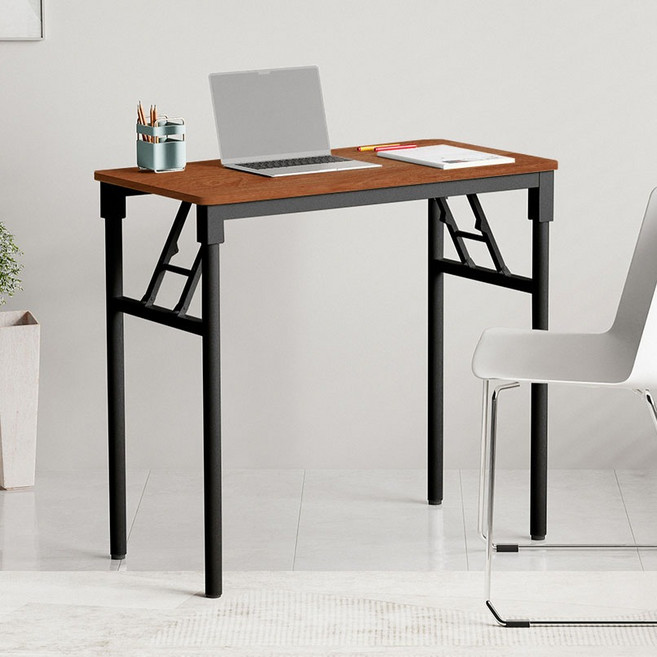 가구느낌 영접이식 책상, 멀바우 블랙