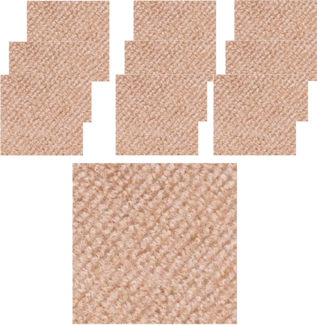 DING DONG PET 寵物防滑正方形組合地墊, 米色, 10入