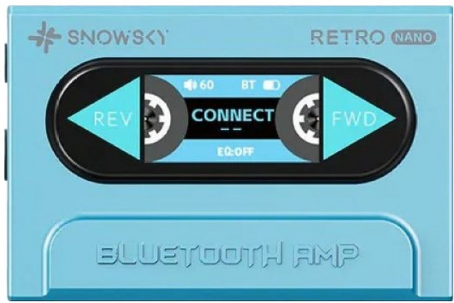 FIIO 飛傲 X SNOWSKY隨身藍牙音樂接收器, RETRO NANO, 1個, 藍色