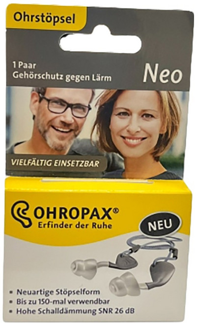 OHROPAX 安耳悠 NEO 防噪音耳塞, 1組, 1盒
