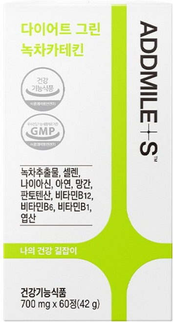 ADDMILE S 綠色兒茶素錠, 1罐, 60錠