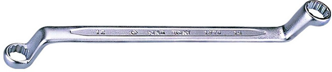 KING TONY 金統立 專業級工具 75度雙梅扳手 KT19701012 10 x 12mm, 1個