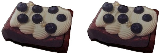 PDS홈데코 DESSERT 마그넷 블루베리브라우니 2p, 혼합색상