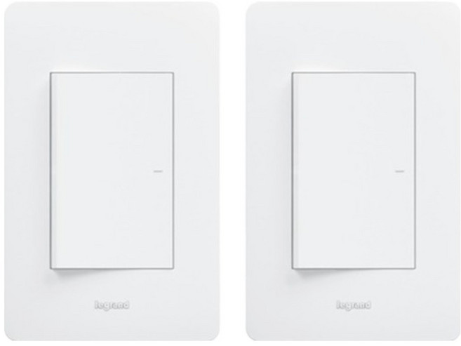 Legrand 羅格朗 Simple 塔維安 1開關 白色, 2個