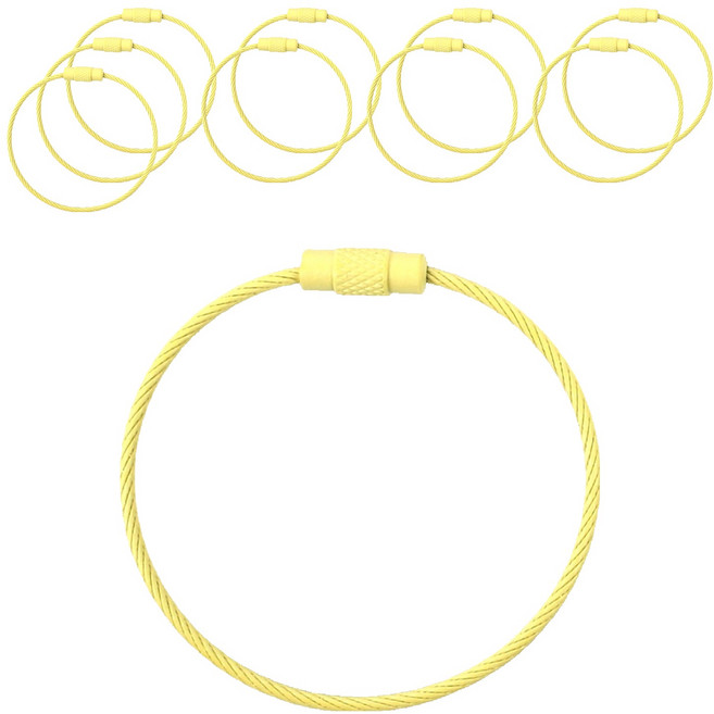 리코즈 컬러 와이어링, 노랑, 10개