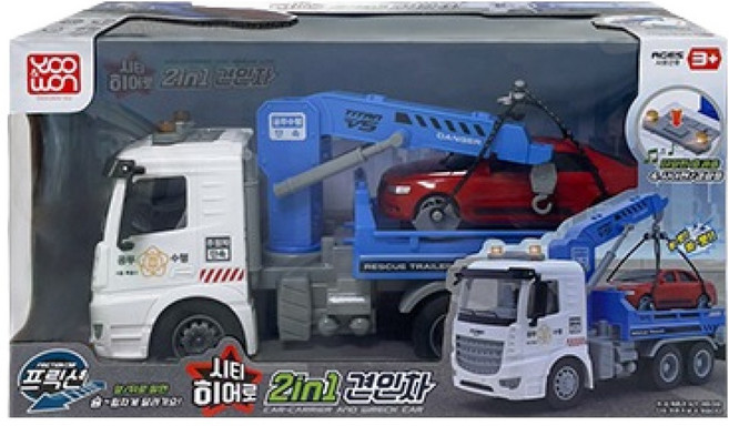 YOO&won U&One 城市英雄 拖吊車, 1個, 混合顏色