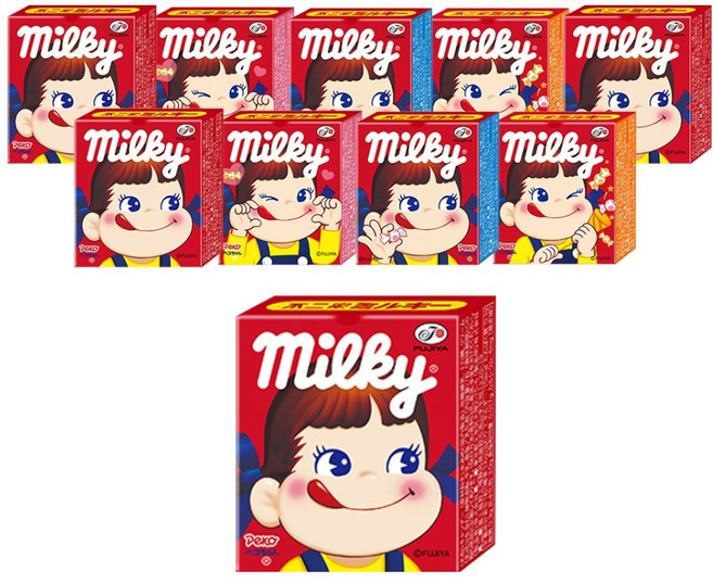 후지야 밀키 캔디 7p, 10개, 23g