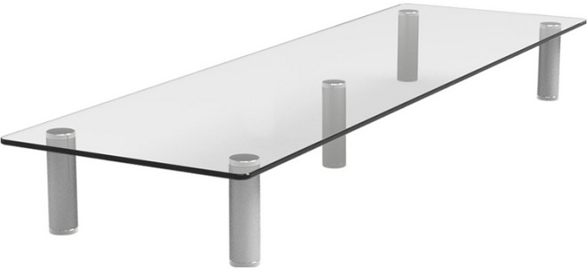 엘디엘마운트 킹콩 강화유리 모니터 받침대 APL-MR800, 1개, 투명