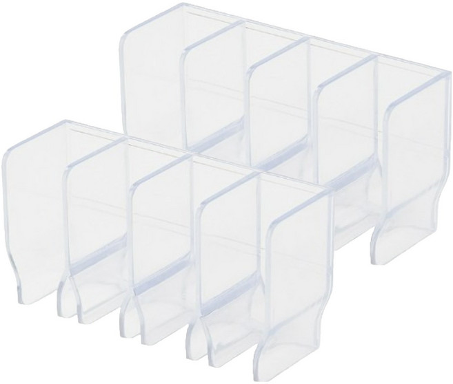 심플리아 무타공 화장품 욕실용품 공중부양 튜브형 정리대, 2개, 투명