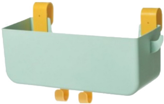 심플리아 침대 걸이 수납 다용도 정리함 바구니, 민트, 1개