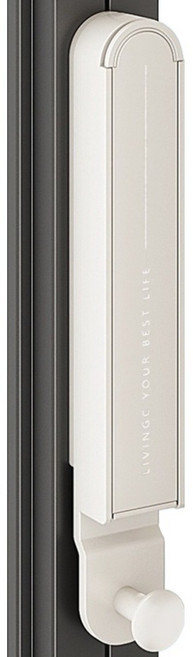 모드심플 부착형 접이식 빨래건조대, 화이트