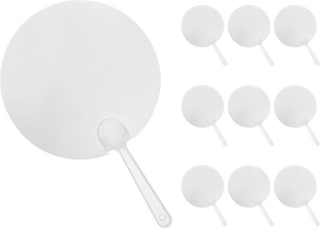 모던앳 DIY 부채, 투명, 10개