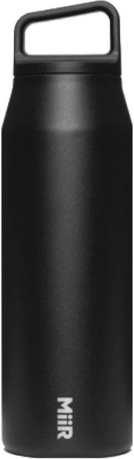 MiiR 와이드 마우스 보틀, 블랙, 946ml, 1개