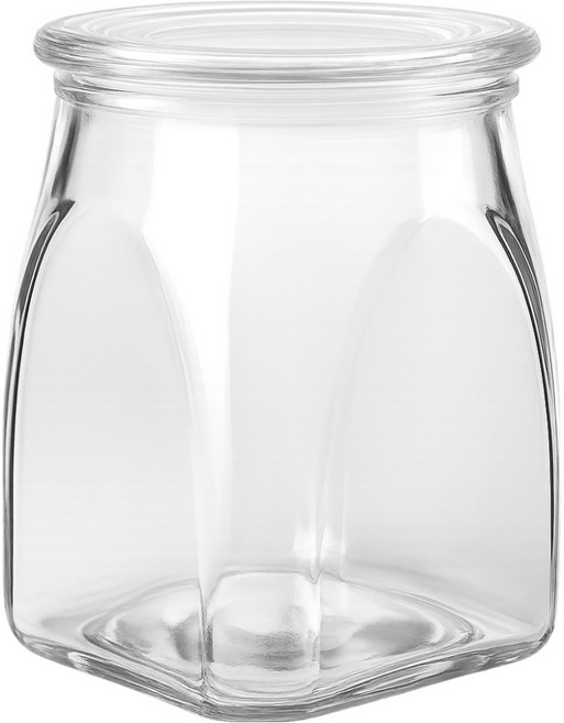 발룬피니 다용도 사각 유리 저장병 보관용기, 1개, 310ml