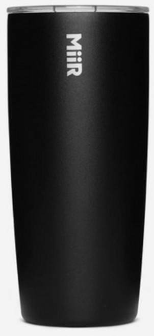 MiiR 베큠 인슐레이티드 슬라이드 뚜껑 텀블러, 블랙, 591ml, 1개
