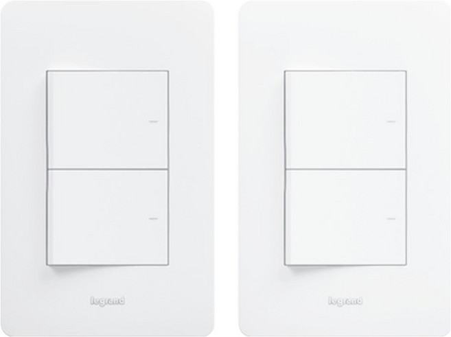 Legrand 羅格朗 Simple 塔比昂 雙聯開關 白色, 2個