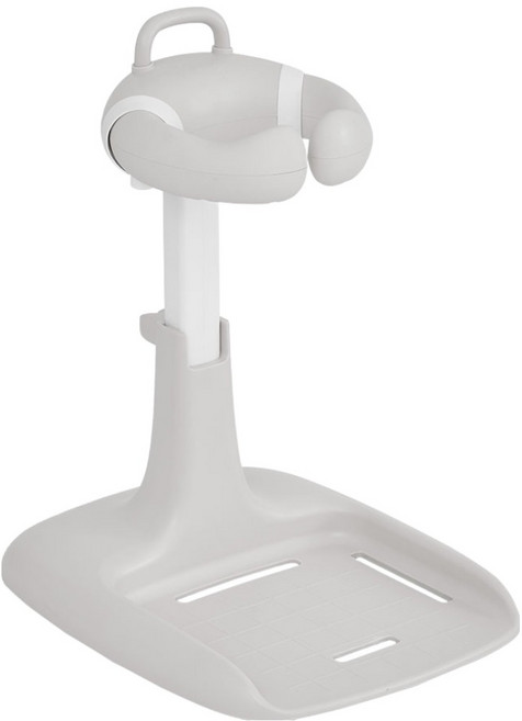 퍼기 유아용 안심 안전 접이식 워시핸들, 라이트그레이, 1개